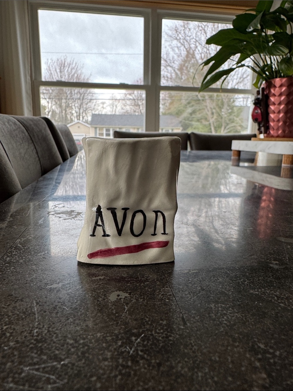 Avon Vintage 1986 Paper Bag Vase